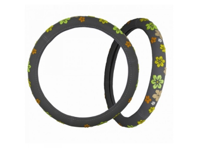Оплeтка на руль "PSV" FLOWER (Серый) M от PSV Оплeтка на руль "PSV" FLOWER (Серый) M