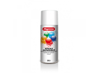 Краска белая матовая (265г) RAL 9016, 420 MagicLine от MAGICLINE Краска белая матовая (265г) RAL 9016, 420 MagicLine