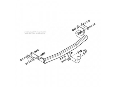 Фаркоп на Jeep Compass SUV 2006-2011гг. от AvtoS Фаркоп на Jeep Compass SUV 2006-2011гг.