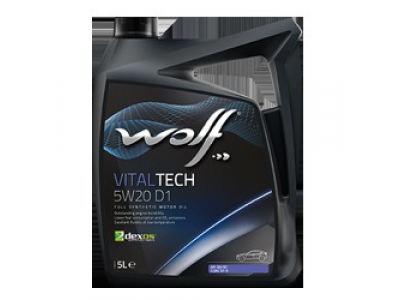 Моторное масло WOLF VITALTECH 5W20 D1 5L от WOLF Моторное масло WOLF VITALTECH 5W20 D1 5L
