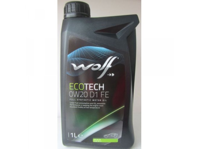 Моторное масло WOLF ECOTECH 0W20 D1 FE 1L от WOLF Моторное масло WOLF ECOTECH 0W20 D1 FE 1L
