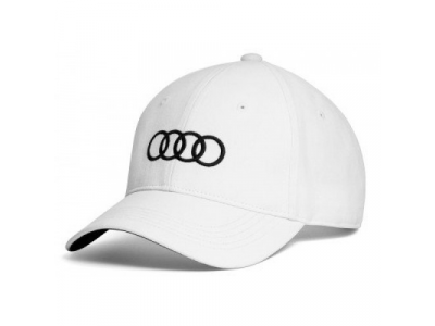 Бейсболка унисекс Audi Rings Unisex Baseball Сap, White от VAG Бейсболка унисекс Audi Rings Unisex Baseball Сap, White