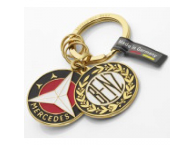 Брелок Mercedes-Benz Key Ring, Sindelfingen, Gold, Brass, артикул B66041523 от Mercedes Брелок Mercedes-Benz Key Ring, Sindelfingen, Gold, Brass, артикул B66041523