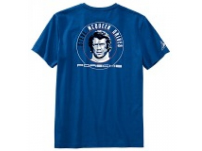 Мужская футболка Porsche Men’s “face” T-shirt – Steve McQueen™, артикул WAP81600S0E от VAG Мужская футболка Porsche Men’s “face” T-shirt – Steve McQueen™, артикул WAP81600S0E