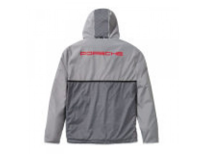 Куртка-ветровка унисекс Porsche Unisex Windbreaker Jacket, Racing, Grey от VAG Куртка-ветровка унисекс Porsche Unisex Windbreaker Jacket, Racing, Grey