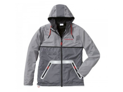 Куртка-ветровка унисекс Porsche Unisex Windbreaker Jacket, Racing, Grey от VAG Куртка-ветровка унисекс Porsche Unisex Windbreaker Jacket, Racing, Grey