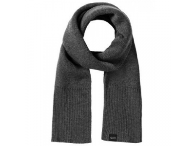 Вязаный шарф унисекс Audi Unisex Knitted Scarf, Grey от VAG Вязаный шарф унисекс Audi Unisex Knitted Scarf, Grey